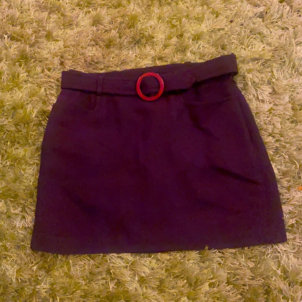 60s style mini skirt w belt
